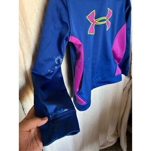 Under Armour Multi-Colored Girls Pullover Hoodie Size Youth Large - Picture 8 of 14
